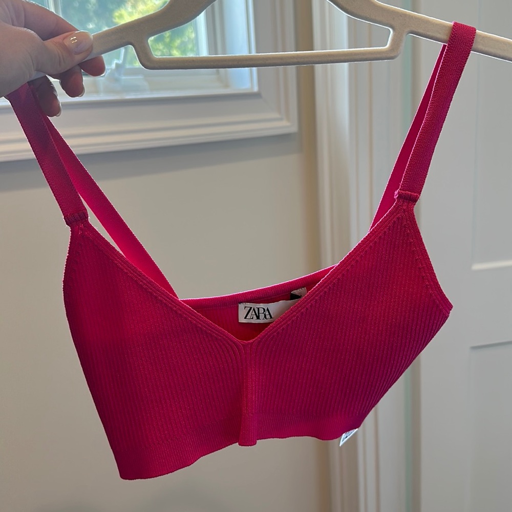 ZARA HOT PINK BRALETTE